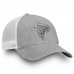 Men's Atlanta Falcons NFL Pro Line by Fanatics Branded Heathered Gray/White Lux Slate Trucker Adjustable Hat 2998595